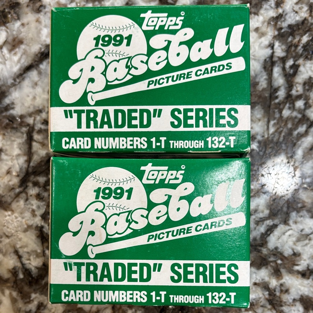 1991 Topps Baseball picture cards “Traded” series.  Both items are NIB